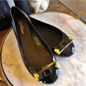 Ted Baker Black jelly flats